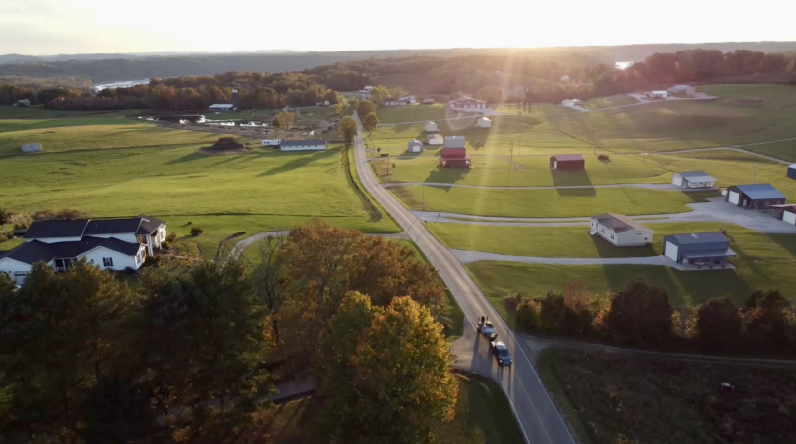 The Point Campground and Farm Aerial Photo